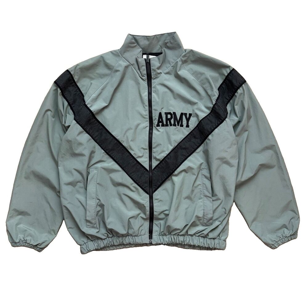 Vintage Army IPFU PT Jacket Windbreaker US Army Medium Lined Vented EUC Military
